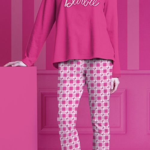 62953 PIJAMA MUJER 100% ALGODON BARBIE ADMAS