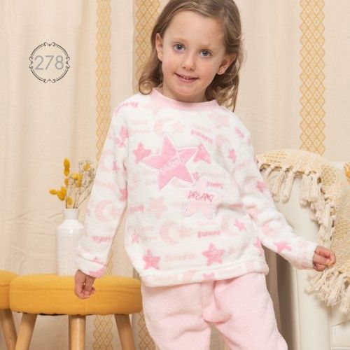 KN 278 PIJAMA INFANTIL NIÑA (NACARINA)  2 a 6 KINANIT