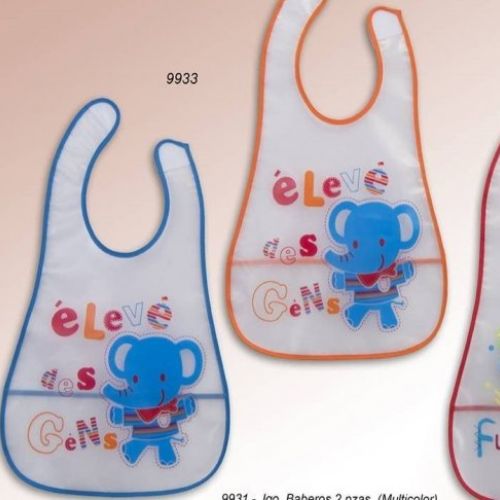 9933 BABERO BEBE  PLASTICO CON RECOGEDOR (2PCS) GAMBERRITOS