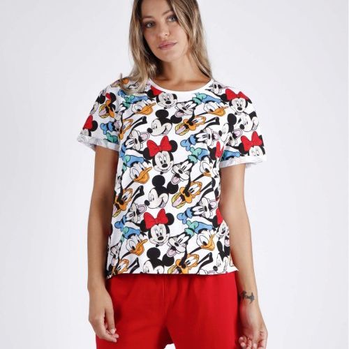 55988 PIJAMA SEÑORA  MANGA CORTA MICKEY DISNEY ADMAS