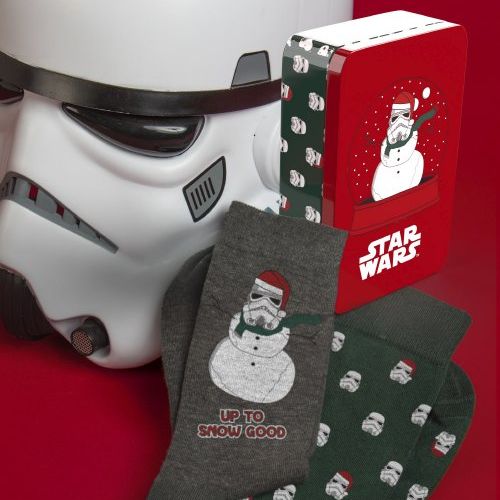 21412 CAJA REGALO LATA CALCETINES HOMBRE STAR WARS 2 PARES ADMAS