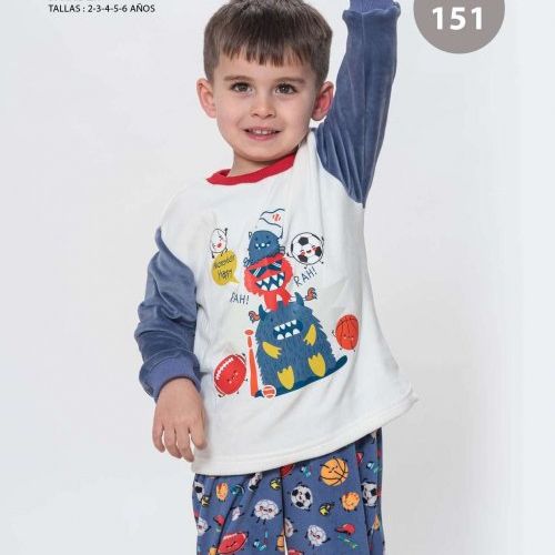 KN 151 PIJAMA  NIÑO  SPANDEX 2 a 6 AÑOS KINANI