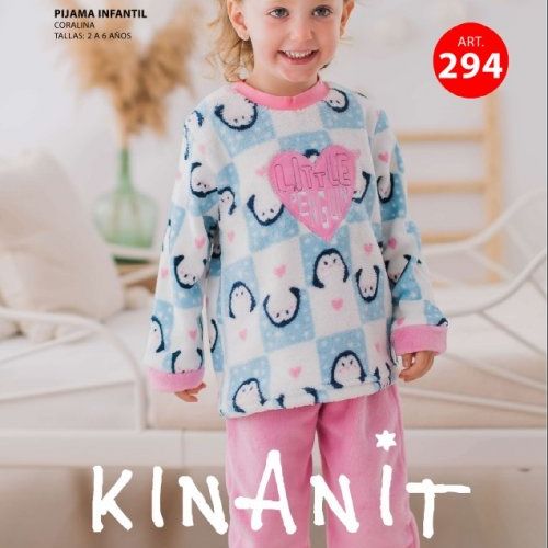 KN 294 PIJAMA INFANTIL NIÑA (NACARINA)  2 a 6 KINANIT