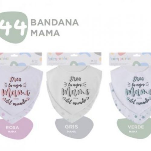 44 BABEROS BANDANA  PACK 2  MAMI BABY PASITOS