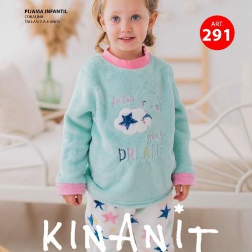 kn 291 pijama niña coralina