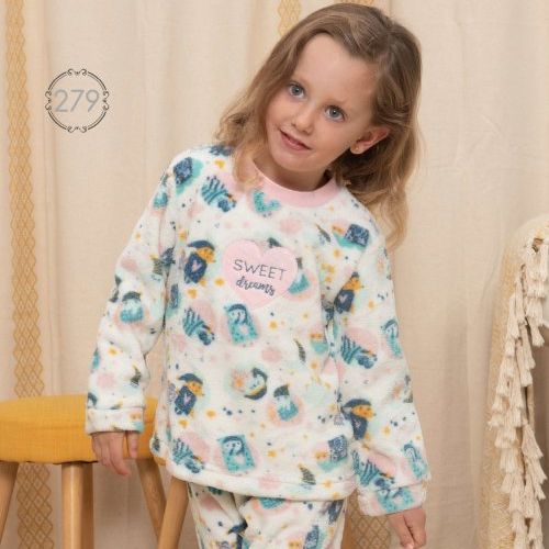 KN 279 PIJAMA INFANTIL NIÑA (NACARINA)  2 a 6 KINANIT