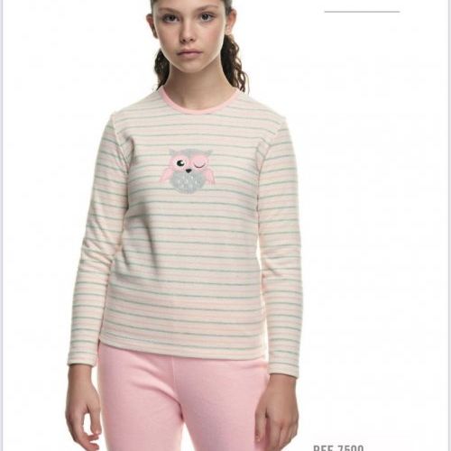 7500  PIJAMA NIÑA EVEN  POLAR 6 A 18