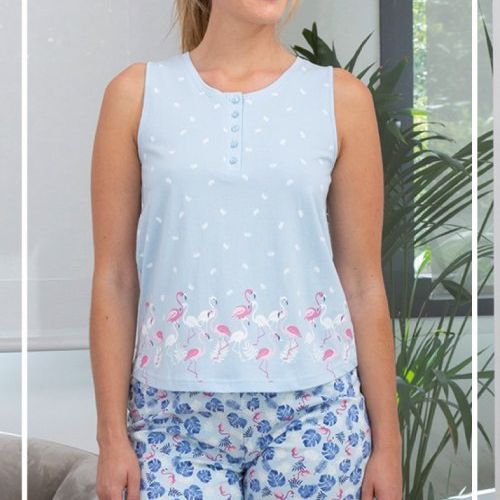 246018 PIJAMA MUJER TIRANTE ANCHO VERANO MUSLHER