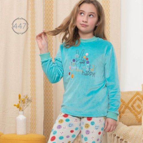 447 PIJAMA NIÑA TERCIOPELO SPANDEX (8 16) KINANIT