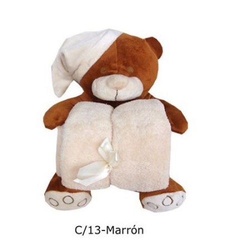 4074 MANTA + PELUCHE OSO DORMILON  DUFFI BABY