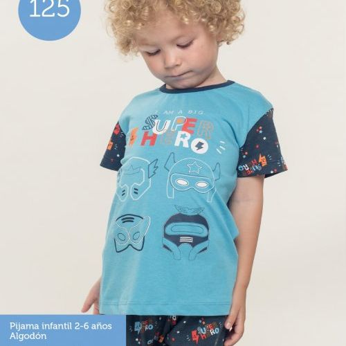 KN 125 PIJAMA NIÑO M/CORTA VERANO 2 A 6 KINANIT