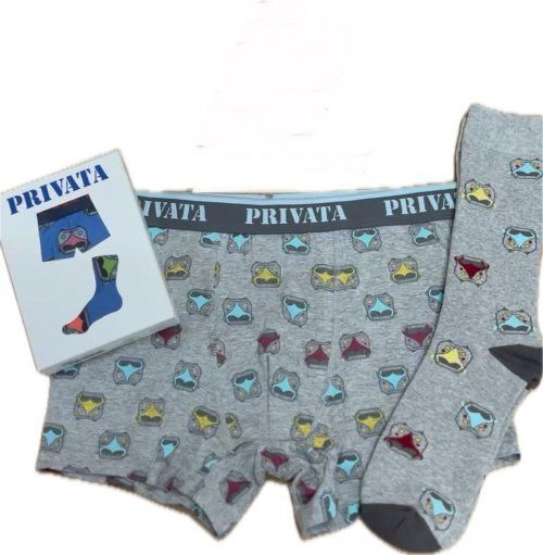 PV507 PACK BOXER MAS CALCETIN CAJA REGALO PRIVATA