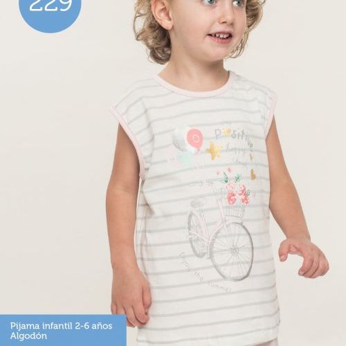 KN 229  PIJAMA NIÑA TITANTES VERANO 2 A 6 KINANIT