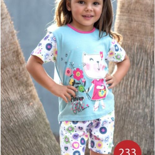 KN 233 PIJAMA NIÑA VERANO 2 A 6 KINANIT