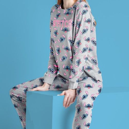 62674 PIJAMA MUJER ALGODON LILO & STITCH ADMAS