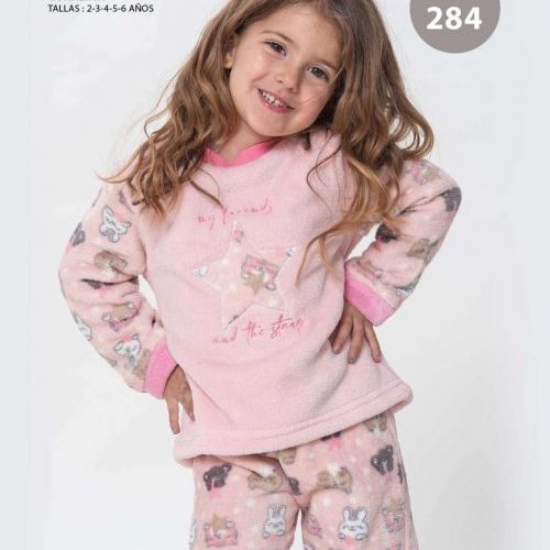 KN 284 PIJAMA INFANTIL NIÑA 2 A 6 NACARINA KINANIT