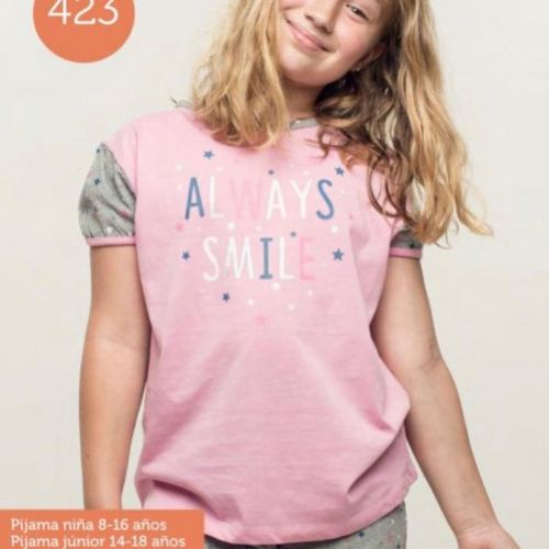 KN 426 PIJAMA NIÑA  VERANO 8 A 16  KINANIT