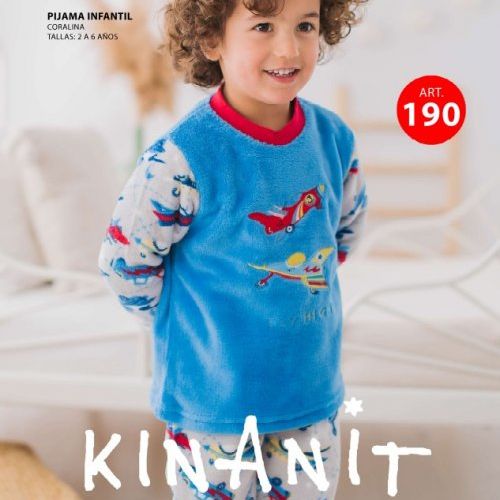 KN 190 PIJAMA INFANTIL NIÑO (NACARINA)  2 a 6 KINANIT