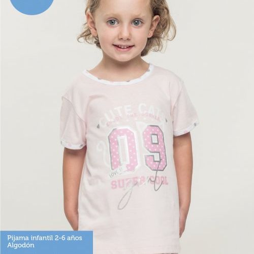 KN 222 PIJAMA NIÑA M/CORTA VERANO 2 A 6 KINANIT