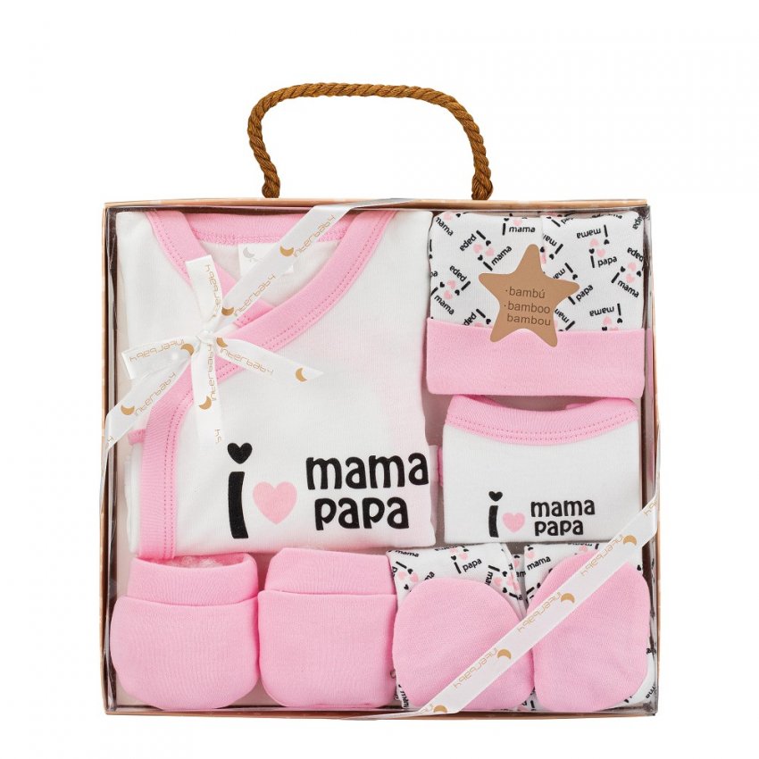 SET 23 CONJUNTO INFANTIL 5 PIEZAS SET REGALO MAMA PAPA INTERBABY