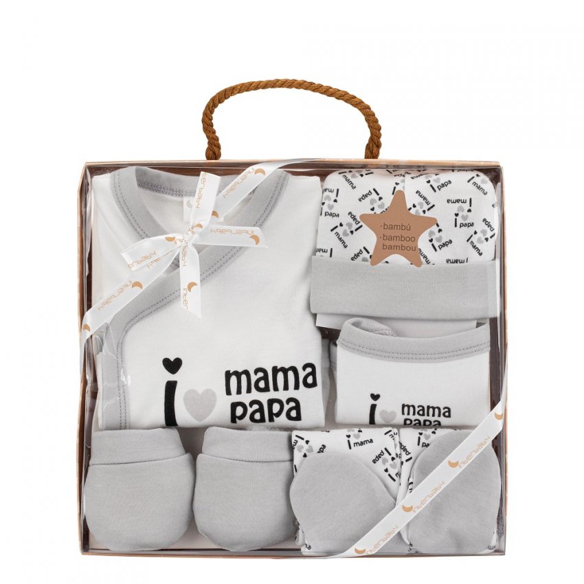 SET 23 CONJUNTO INFANTIL 5 PIEZAS SET REGALO MAMA PAPA INTERBABY